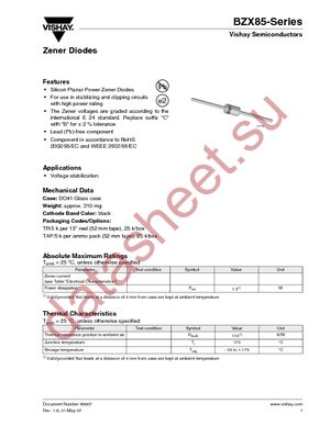 BZX85C11-TAP datasheet  